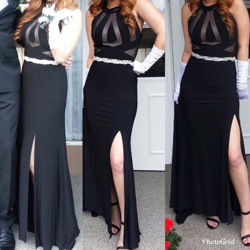 David’s Bridal Black Prom Dress